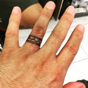 Men’s Wedding Ring Tattoo Ideas