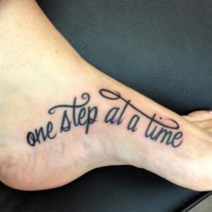 One Step at a Time Tattoo Ideas