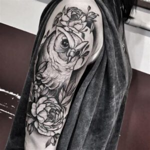 Owl Sleeve Tattoo Ideas for Females