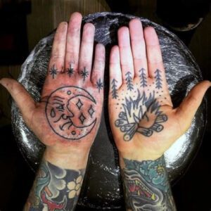 Palm Size Tattoo Ideas for Men