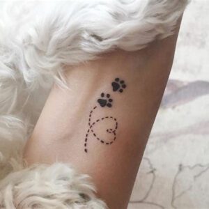 Paw Print Tattoo Ideas for Females