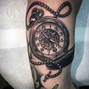 Pocket Watch Tattoo Ideas for Men