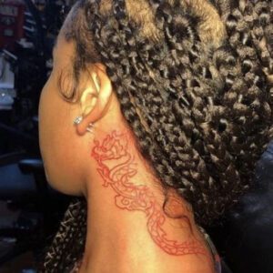 Red Tattoo Ideas on Brown Skin