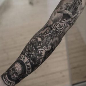 Rock N Roll Tattoo Sleeve Ideas