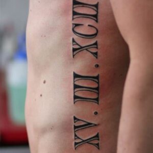 Roman Numeral Tattoo Ideas for Men