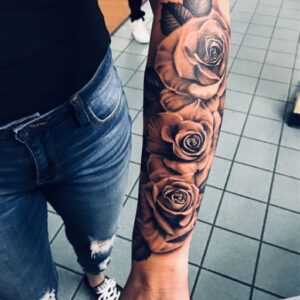 Rose Forearm Tattoo Ideas for Men