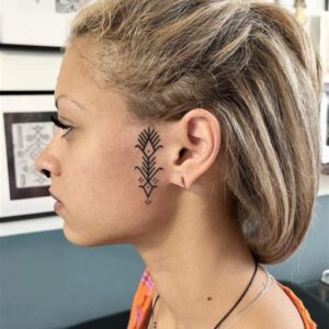 Small Face Tattoo Ideas for Females