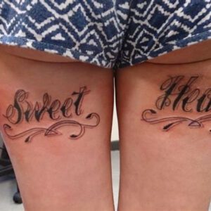 Back of the Thigh Tattoo Ideas