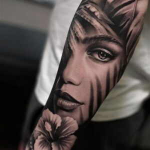 Black and Grey Realism Tattoo Ideas