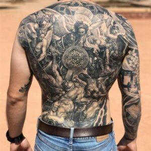 Full Back Tattoo Ideas for Men