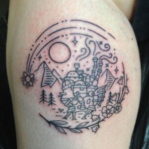 Howl’s Moving Castle Tattoo Ideas