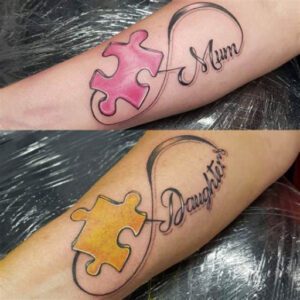 Matching Tattoo Ideas for Mother and Daughter