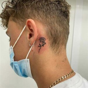 Men’s Behind the Ear Tattoo Ideas