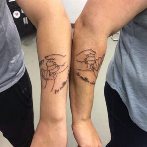 Mom and Son Matching Tattoo Ideas