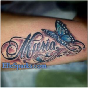 Moms Name Tattoo Ideas for Men