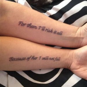 Mother and Son Matching Tattoo Ideas