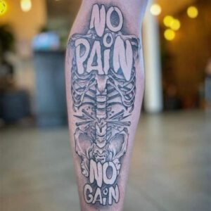 No Pain No Gain Tattoo Ideas