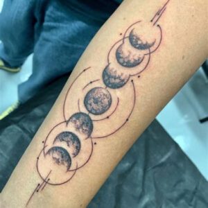 Phases of the Moon Tattoo Ideas