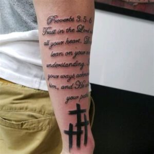 Proverbs 3:5-6 Tattoo Ideas