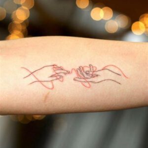 Red String of Fate Tattoo Ideas