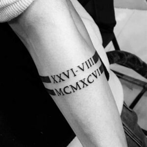 Roman Numeral Tattoo Ideas for Guys