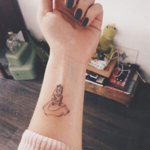 Small Alice in Wonderland Tattoo Ideas