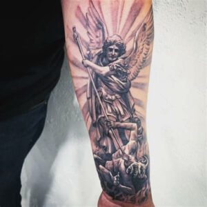 St Michael the Archangel Tattoos Ideas