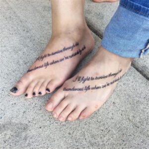 tattoo ideas for top of foot