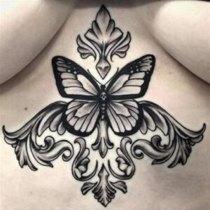 Under Breast Tattoo Ideas for Females